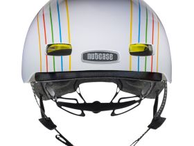 Nutcase Шлем защитный Nutcase Street Pinwheel, цвет Белый-Синий, ростовка S