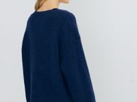 Джемпер из пряжи с шерстью, Синий