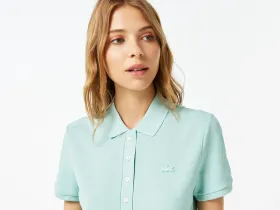 Женское поло Lacoste приталенного кроя из эластичного хлопка