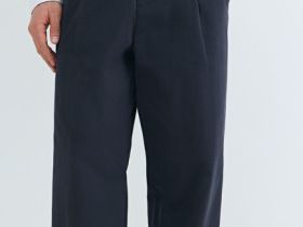 Брюки из техноткани со складками, Синий