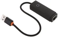 Адаптер Baseus Lite Series Portable 100 Мбит USB to HUB  (WKQX000001) (черный)