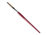 Кисть ушной волос №2 плоская удлиненная Escoda "Filleting and Lettering 6318" короткая ручка