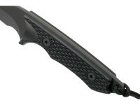 Нож с фиксированным клинком Spartan Blades Ronin Shinto, клинок черный, сталь CPM-S35VN, рукоять черная микарта