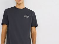 Футболка с цветочным принтом, Серый