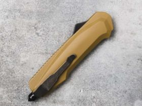 Фронтальный нож Mr.Blade Rover Black Stonewash, сталь 9Cr14MoV, рукоять Tan, MBS402-BSW/TN