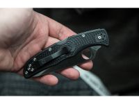 Складной нож Endura 4 - Spyderco C10PBK, сталь VG-10 Satin Plain, рукоять термопластик FRN, чёрный