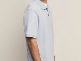 Поло из трикотажа пике свободного силуэта