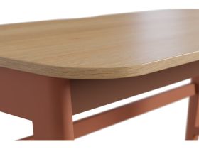 Письменный стол Бревор-1 120x60 Дуб Барбера/Терракотовый