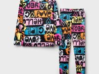 Термокомплект трикот. для девочек: фуфайка (футболка) с длин. рук, брюки для эпизод. использования