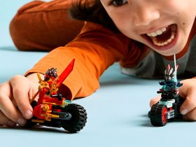 Ninjago 71838 Конструктор Гонка Кая на скоростном мотоцикле