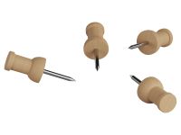 Кнопки силовые Berlingo "Green Series" 30 шт., деревянные, крафт упак., европодвес