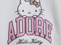 Толстовка с принтом Hello Kitty для девочек, Белый
