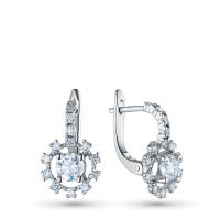 Серьги из белого золота э4712сг06090100