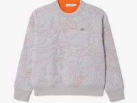 Женская двусторонняя толстовка Lacoste с вышивкой