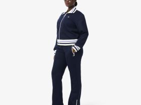 Женские спортивные брюки Lacoste с расклешенным кроем