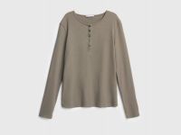 Лонгслив с пуговицами, Бежевый