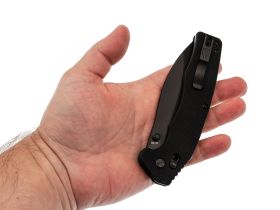 Складной нож Obertech ns-01 thumb stud, сталь VG-10, рукоять G10, черный