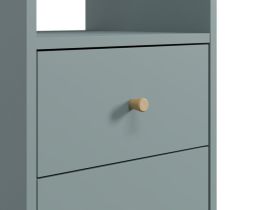 Стеллаж Кейн 2-39x149 Серо-зеленый
