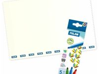 Набор для рисования MILAN: фломастеры легкосмываемые 5цв, клеенка для рисования, 5 трафаретов в карт