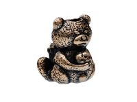 Бусина для темляка Двуликий Медведь, бронза