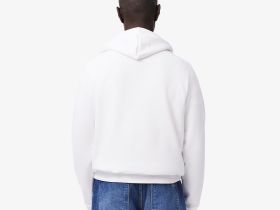 Мужское худи Lacoste классического кроя с флисом