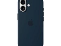 Чехол-накладка Silicone Case Series для Apple iPhone 16 (темно-синий)