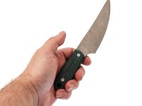 Нож Barmaley Knives Буратино L, сталь VG-10, рукоять Микарта, зеленый