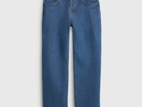 Прямые джинсы, Синий