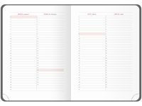 Ежедневник недатированный, кожзам OfficeSpace "Elastic band" A5 136 л