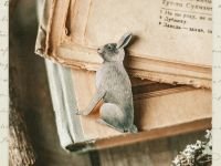 Деревянная брошка Дворникова А. "Зайка"