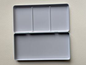 Пенал для акварели Potentate, 225х105х16 мм.,металл. желтый