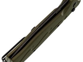 Складной нож SRM 221X-GP blackwash сталь 14C28N, рукоять OD Green G10