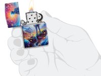 Зажигалка ZIPPO Mushroom Forest Design с покрытием 540 Matte, латунь/сталь, разноцветная, матовая, 38x13x57 мм