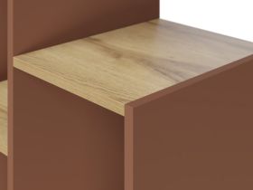 Стеллаж Матис 2-57x213 Терракотовый