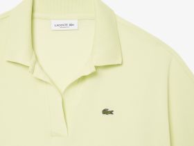 Женская рубашка-поло Lacoste из струящегося хлопка свободного кроя