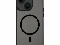 Чехол-накладка Wiwu (FGG-011) для Apple iPhone 15 Pro пластиковый прозрачно-черный (черная рамка)