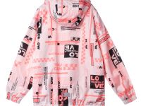 Куртка текстильная с полиуретановым покрытием для девочек (ветровка)
