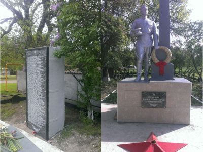 Братская могила 370 воинов Советской Армии, погибших в январе 1943 года при освобождении хутора от немецко-фашистских захватчиков