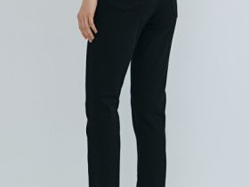 Узкие джинсы с высокой посадкой, Черный