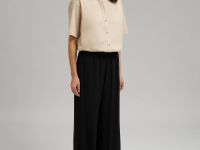 Брюки-палаццо с эластичным поясом