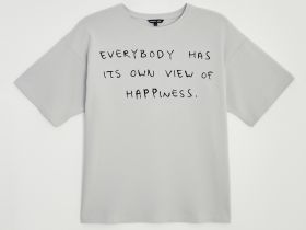 Футболка с принтом из хлопка