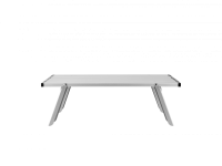 2401 MINI ALUNIUM TABLE S стол скл. алюм (серебристый)