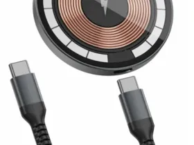 Беспроводное зарядное устройство WIWU M17 Magnetic 15W для смартфона/AirPods (Black)