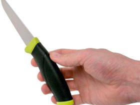 Нож с фиксированным лезвием Morakniv Fishing Comfort Fillet 090, сталь Sandvik 12C27, рукоять резина/пластик