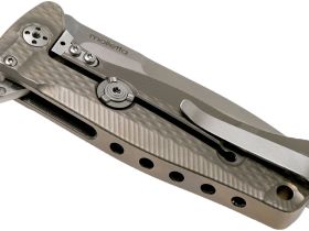 Нож складной LionSteel SR22 B (BRONZE) Mini, сталь Uddeholm Sleipner® Satin, рукоять титан по технологии Solid®, бронзовый