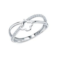 Серебряное кольцо с фианитами