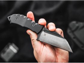 Нож с фиксированным клинком Boker Andhrimnir Mini, сталь D2, рукоять G10, черный