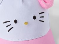 Бейсболка с вышивкой и ушками Hello Kitty для девочки Глория Джинс