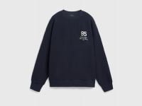 Свитшот с вышивкой, Синий