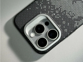 Чехол-накладка Keephone Seanova Magsafe для Apple iPhone 16 Pro Max пластиковый шахматное плетение/узор черно-белый